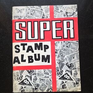 Super Stamp Album with Red and Black Design